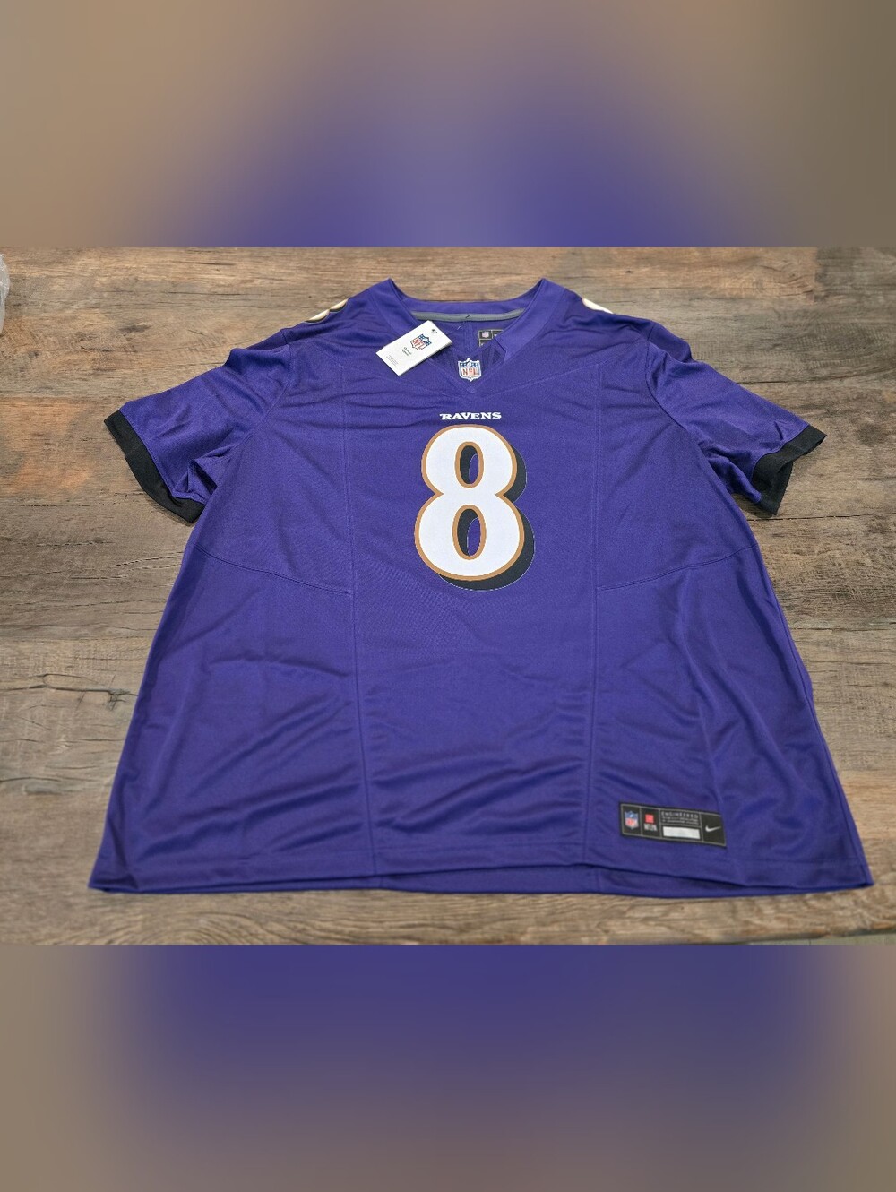NIKE VAPOR F.U.S.E. ELITE BALTIMORE RAVENS LAMAR JACKSON JERSEY MENS